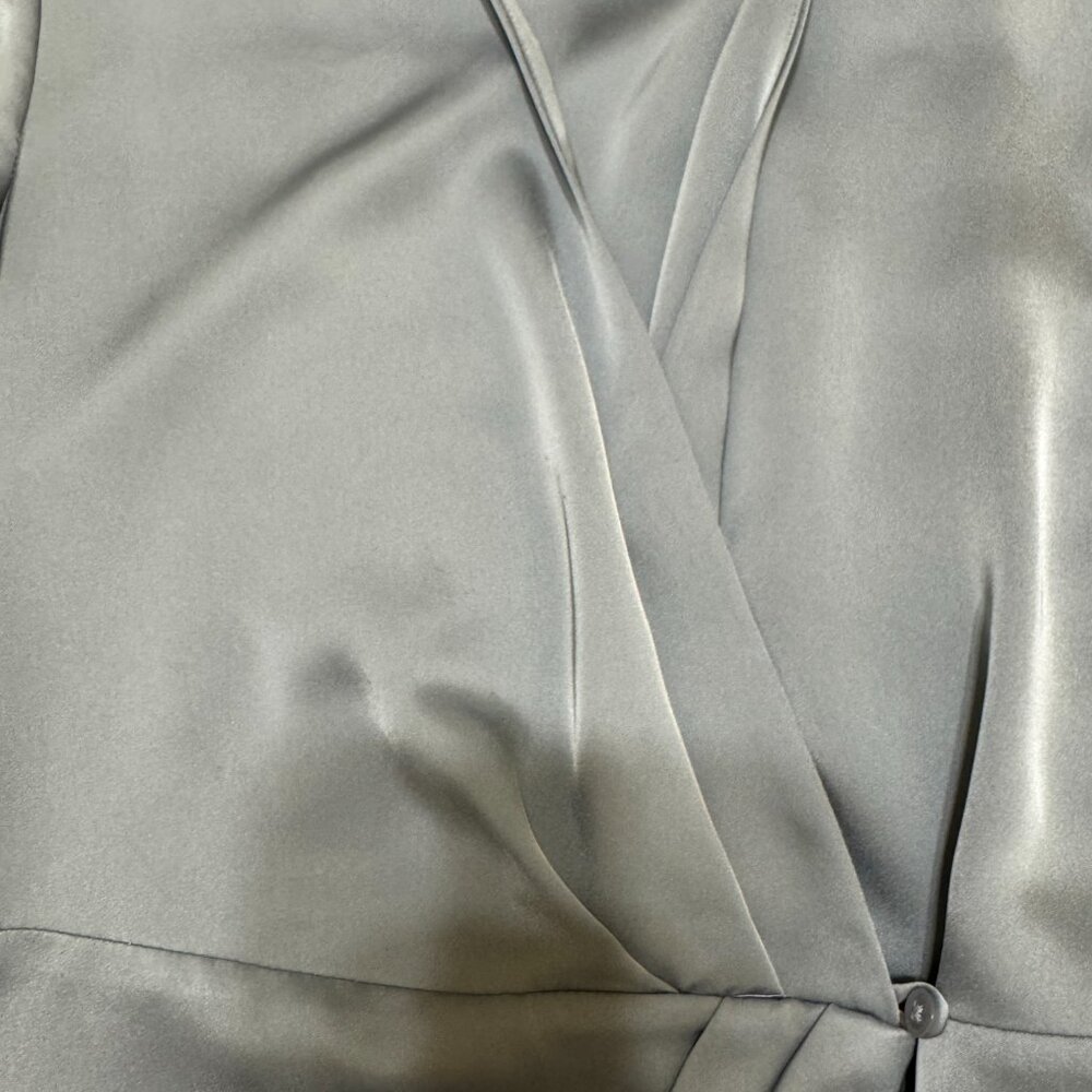 Aritzia Light Blue Wrap Dress - Picture 5 of 11